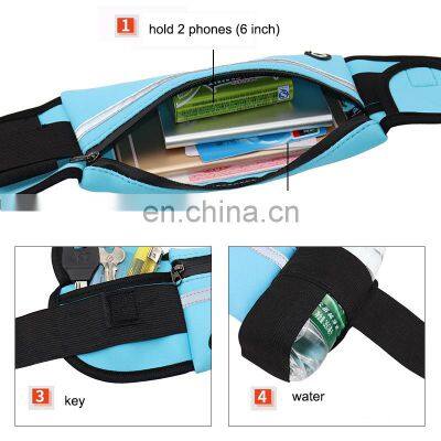 2021 Fashion Waist Pack Men Women Waterproof Phone Belt Nylon Casual Small Bag For Traveling Running Sport Belly Bags photo-2