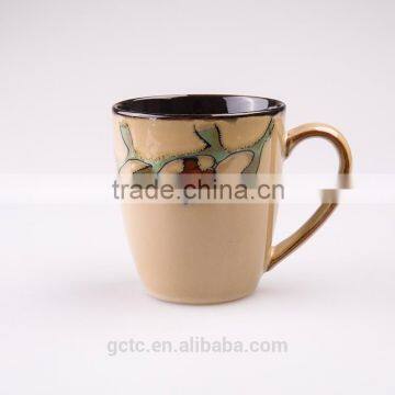 American Pastoral Style Stoneware 16pcs Dinnerware Set With Flower Design photo-5