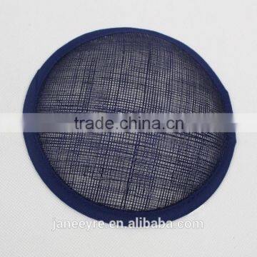 New Coming Navy Chuch Fascinator Hat Sinamay Base 13.5cm