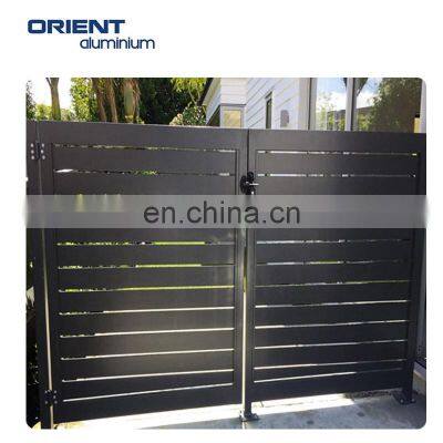 China Manufacturer Aluminum Slat Fence Gate for House Garden