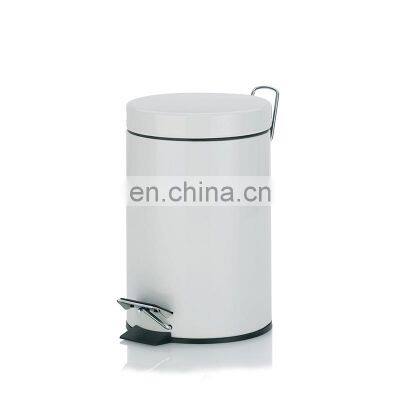 Bathroom Garbage Bin  Powder Coating Bathroom Bin Mat Surface Stainless Steel Kitchen Bin