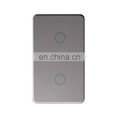 Hot Sales US Type In-wall One Gang ZigBee Touch Wall Switch Zigbee Wireless Switch photo-2