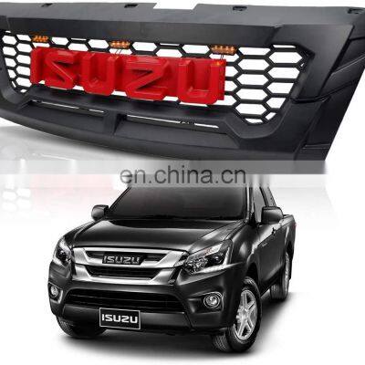 GELING REPLACEMENT GRILL WITH LED LIGHTS Black Completely Furnished Front Grille For ISUZU DMAX'2019 photo-4