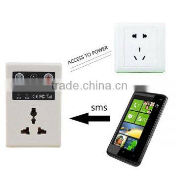 Smart Home SMS/Dial Switch ON/OFF 2200W Universal Remote Controlled GSM Power Socket Suitable for US/ UK/ EU Stand Plug