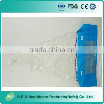 0.08 PE film high quality disposable surgical sterile under buttock drape