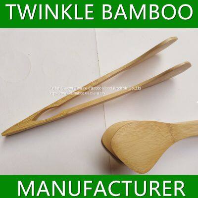 Wholesale bamboo tong for food BBQ/ Twinkle bamboo wood tongs wholesale