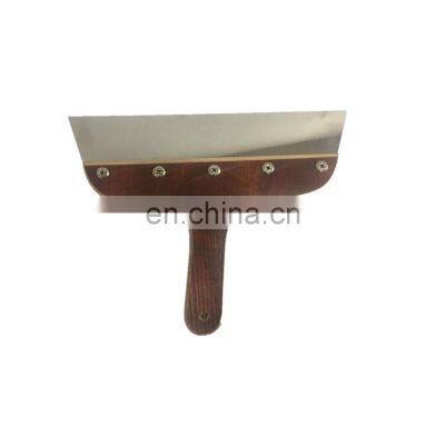 OEM cheap price flexible Wallpaper scraper putty knife with  wood handle