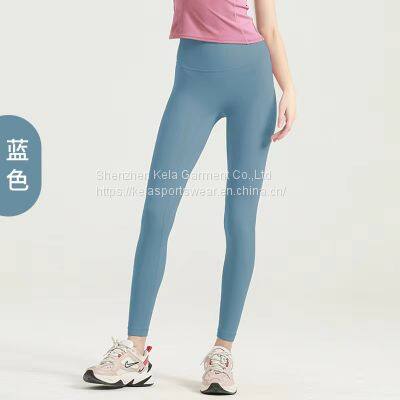 Gym Yoga Active Wear Sportswear Women Solid Color Yoga Pants Sports Suit Workout Clothing photo-5