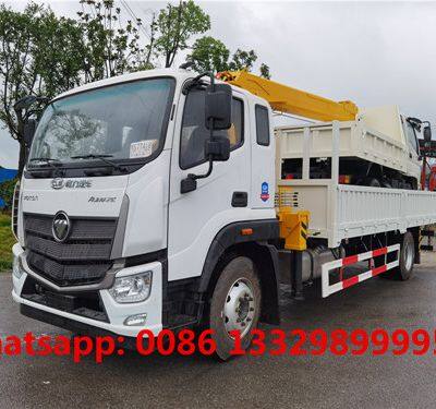 Good price Customized FOTON 8T telescopic crane boom mounted on cargo truck for sale,