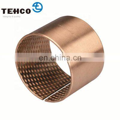 TCB900 Tin-bronze CuSn8P Heavy Load Agriculture and Building Machine Wrapped Bronze Bear Bush with Diamond Oil Sockets Bushing