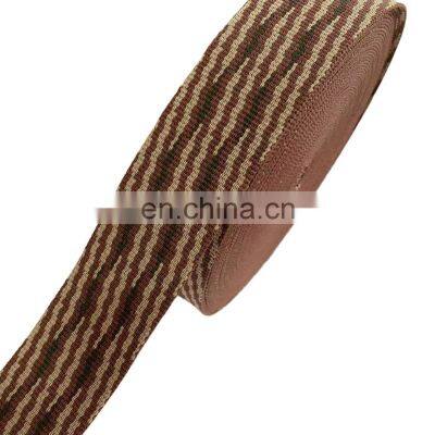 Factory Custom 30mm 40mm 50mm Friendly Jacquard Woven Polypropylene Webbing Ribbon For Bags Luggage Garment Backpack photo-3