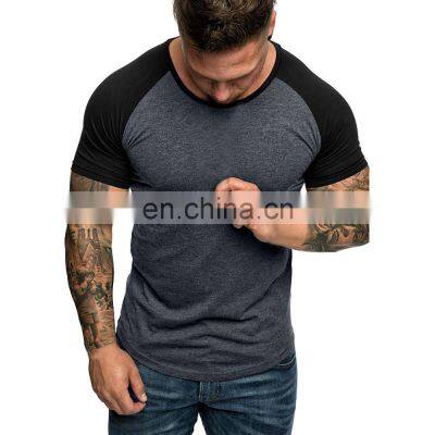 Wholesale Gym Wear Clothes Polyester Spandex Short Sleeve Slim Fit T Shirt Men