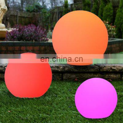 floating pool Large ball led beach ball waterproof 16 color changing outdoor christmas led lighting plastic led ball