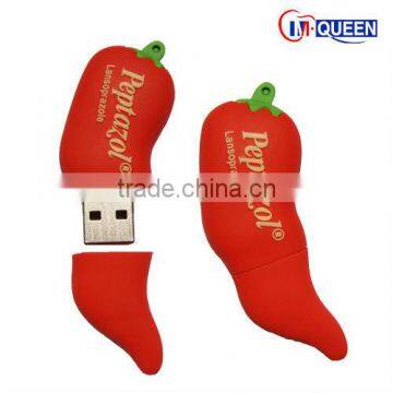 Customized PVC hot pepper usb flash drive