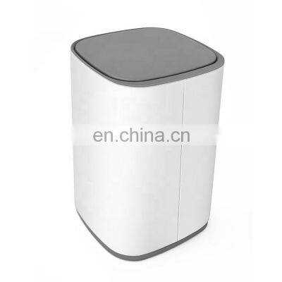 10L Stainless Steel Step Bin Square Shape Foot Pedal Dustbins Trash Can
