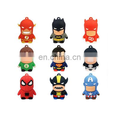 Custom cartoon design 1GB/2GB/4GB/16GB PVC cheap usb flash drive