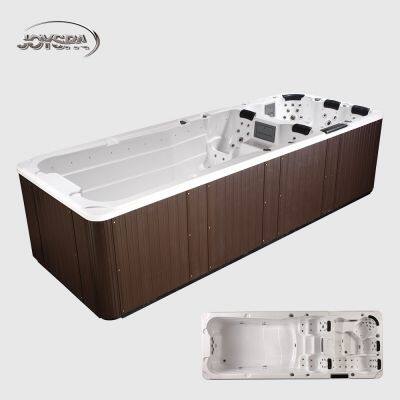OEM Swim Spa Outdoor Air Jets Massage Swim Spa Fiberglass Used Endless Pools for Sale photo-3