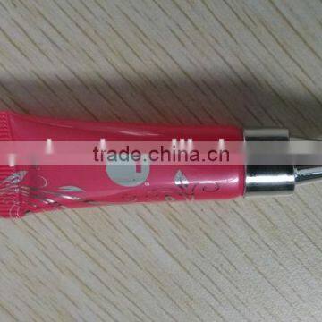 3g Mini Cosmetic Anti-Wrinkle Cream Tube Long Nozzle Plastic Tube Packaging With Screw Cap