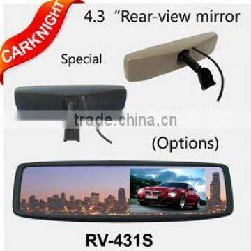 4.3inch car rear view car mirror with sensor camera