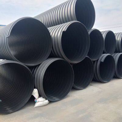 HDPE Spiral Wound PipeHDPE Structural Wall PipeHDPE Double Wall Corrugated Pipe HDPE Klapp Pipe photo-2