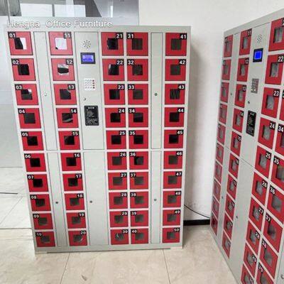 Face Recognition Smart Locker price | 50-door Public Places Cell Phone Smart Locker