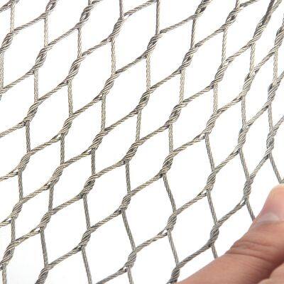 Cargo Net Metal Rope Mesh for Backpack and Bag Protector Ss Wire Rope Mesh Window Safety Protect Mesh Flexible Cable Net