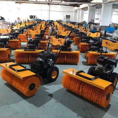 Snow Sweeper, Community Road Snow Removal Equipment, Full Gear Fuel, Small Hand-pushed Outdoor Snow Sweeper photo-2