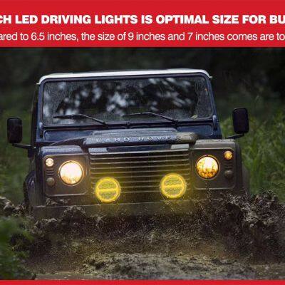 Car LED Driving Work Light 6.5inch LED Laser Driving Light 4x4 Spot Combo Beam Dual Color LED Lights DRL for Offroad photo-5