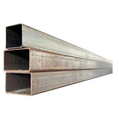 1/6 Preços de atacado da fábrica da China. Tubos de aço em seção tubular quadrada e retangular de carbono preto.