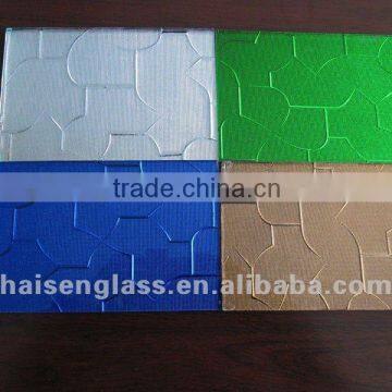 Green tinted mirror/decorative patterned mirror