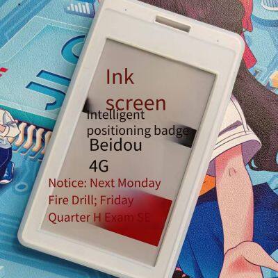 4G-коммуникационная электронная служебная карта сотрудника с электронно-чернильным экраном и 3,7-дюймовым дисплеем для отслеживания местоположения, оснащенная системой позиционирования Beidou