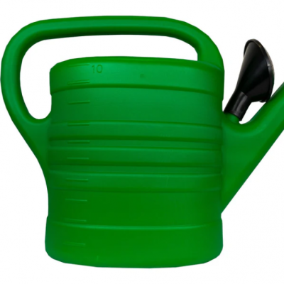 10L Ergonomic Plastic Watering Can With Adjustable Rose Nozzle for Precise Irrigation