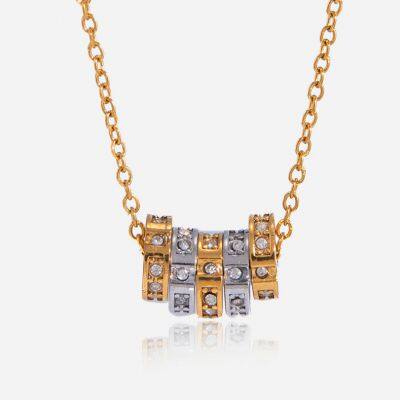 Hypoallergenic Stainless Steel Necklace for Sensitive Skin - CNC Precision Cut