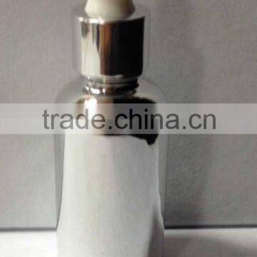 30ml electroplated UV glass essential oil bottle with dropper