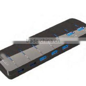 super speed(5Gbps) usb 3.2 7 port hub with power adapter