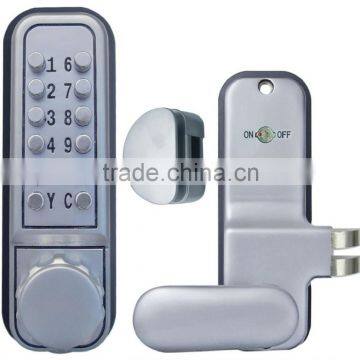 OSPON Mechanical pushbutton keyless glass door lock stain chrom S611TR