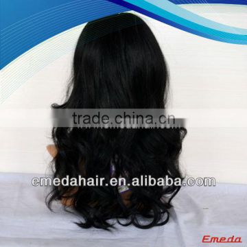 factory price silk top swiss lace indian hair full lace remy wigs with bangs