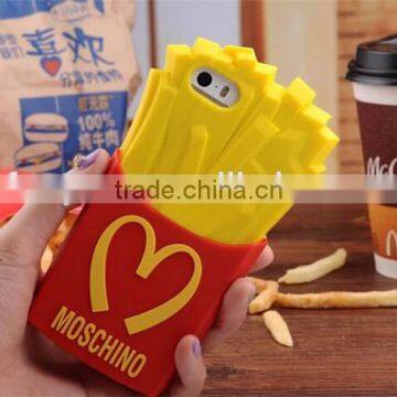 Wholesale French Fries Style Fashion Silicone Cell Phone Case for Iphone photo-3