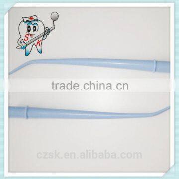 small size of blue or green disposable surgical suction tip