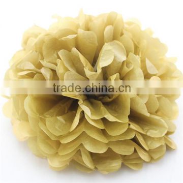 Rock-n-Roll Golden Paper Pom Poms for Music Party