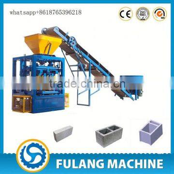 QTF4-24 Old customer test free manual new product concrete press machine