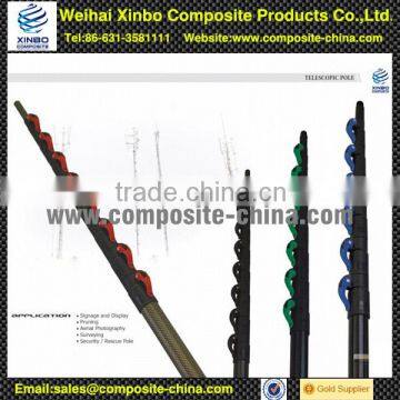 Supplying colorful flexible fiberglass light telescopic poles with hook