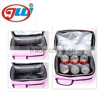 Bottle cooler bag with Webbing handle and detachable shoulder strap