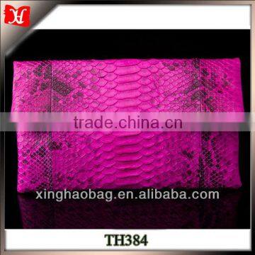 Custom high quality ladies purses and handbags genuine snake skin brand