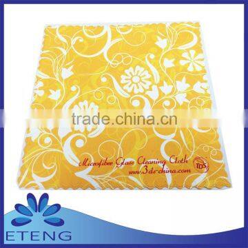 High quality Fashion logo printed microfiber lens cleaning cloth