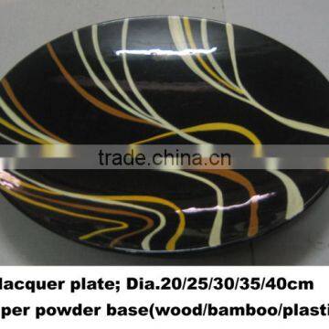 Hot sale round lacquered plate