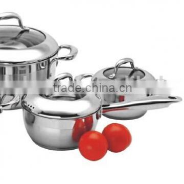 Conical apple shape stainless steel kitchen ware casserole sets Dream range