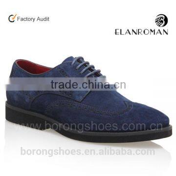 Lastest suede leather brogue men fashion shoes Business casual leather shoes