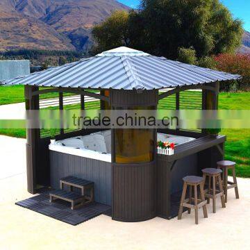 Fully Enclosed SPA Gazebo,11 x 11FT