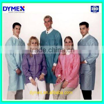 Non Woven Fabric High Quality Clothing Colorful Disposable Lab Coat